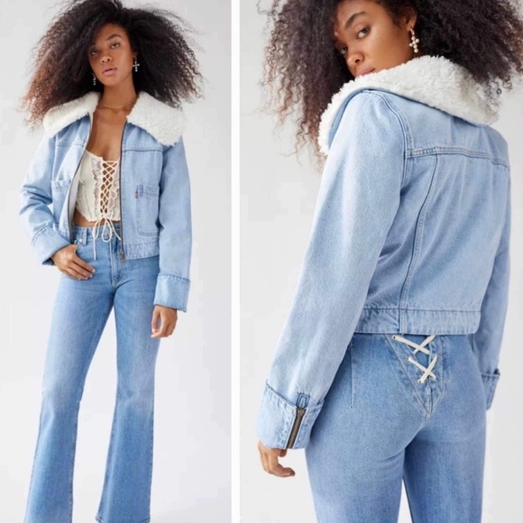 Levi’s Retro Sherpa Jean Jacket - Size XL - Picture 15 of 15